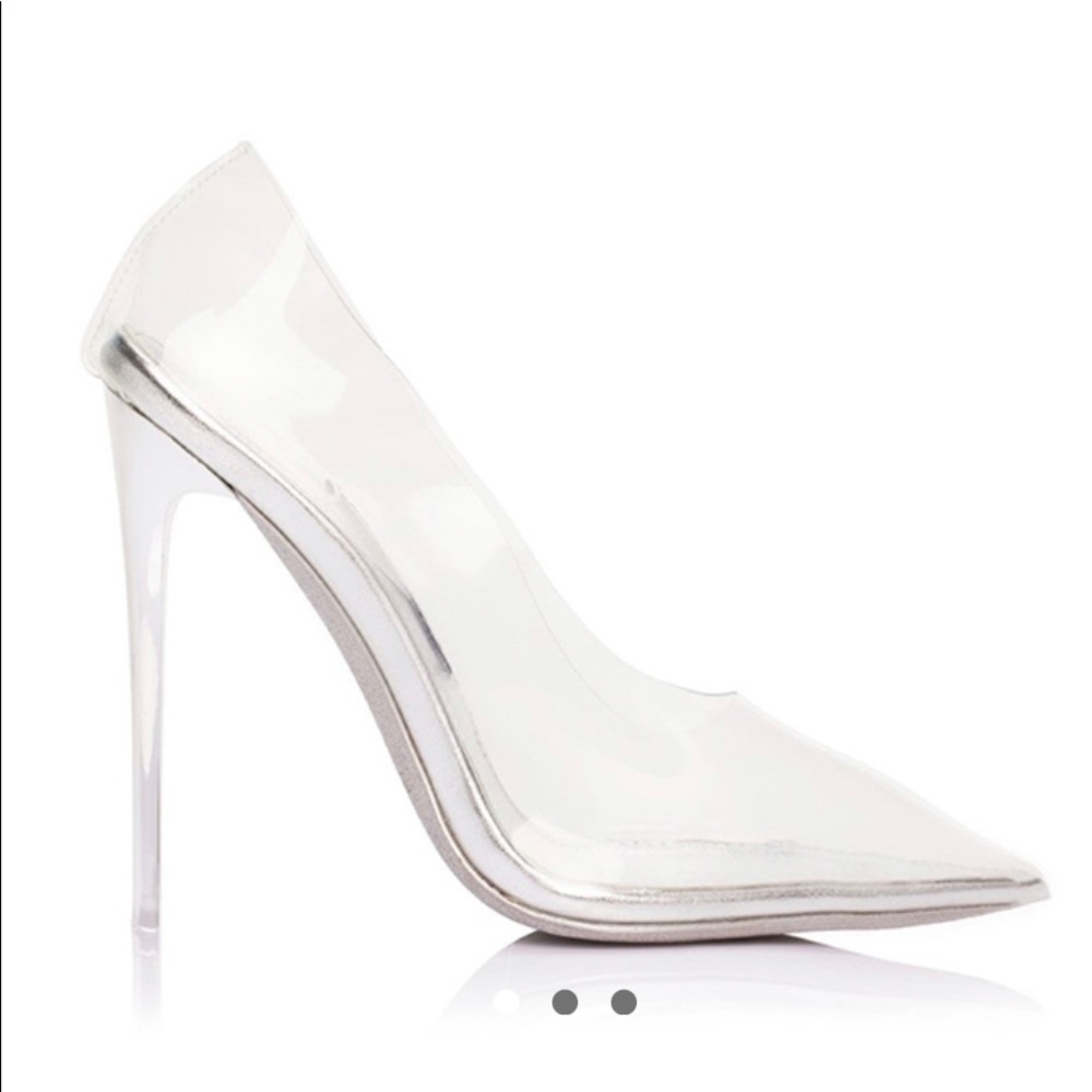 Fancy Stiletto (Silver) Pump